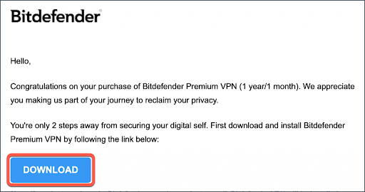 antivirus Bitdefender Premium VPN pour Windows