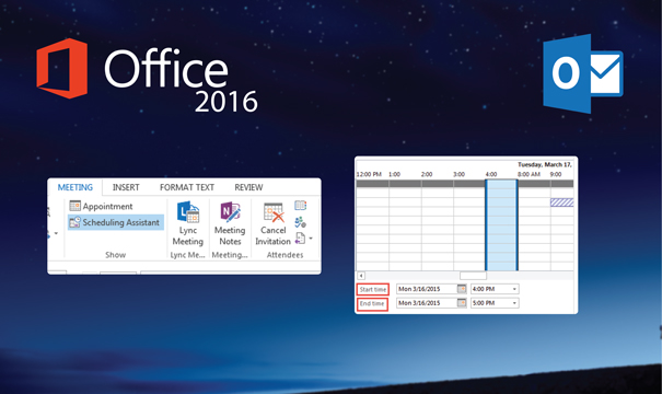 Programmer des réunions et envoyer des emails dans Outlook 2016