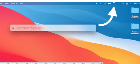 Utilisez Spotlight pour effectuer des recherches