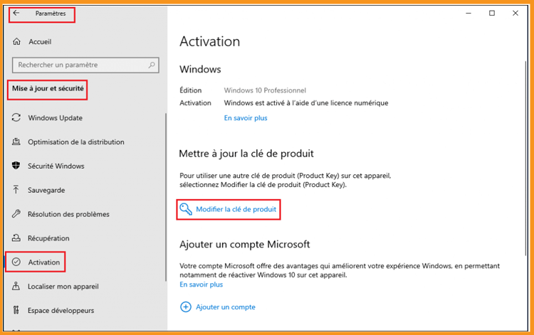 Activation Windows 10