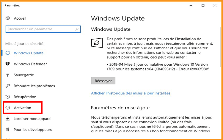 Activater Windows 10