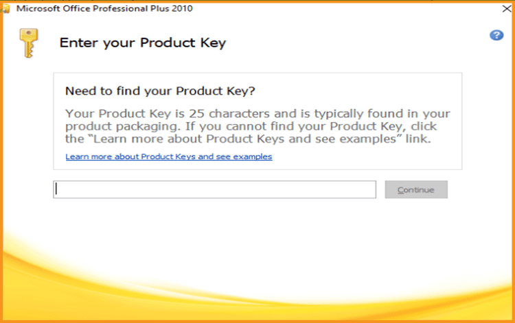 finding your office 2010 product key