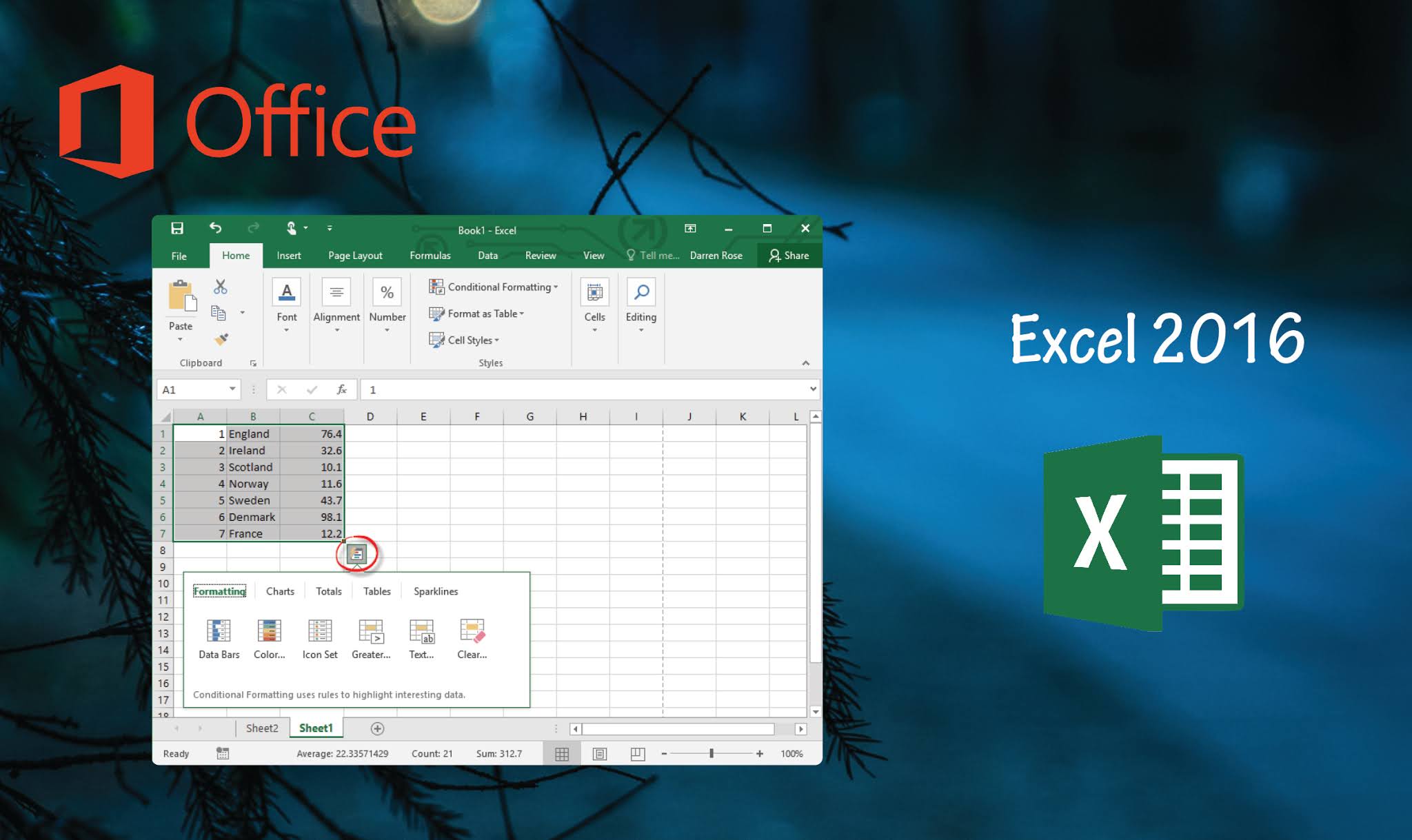 Microsoft Excel - Office 2016 Famille et Etudiant