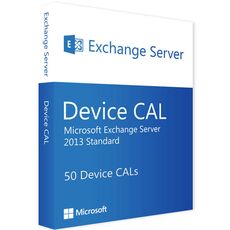 Exchange Server 2013 Standard - 50 Device CALs, Client Access Licenses: 50 CALs