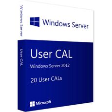 Windows Server 2012 - 20 User CALs, Client Access Licenses: 20 CALs