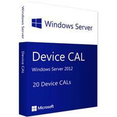 Windows Server 2012 - 20 Device CALs, Client Access Licenses: 20 CALs
