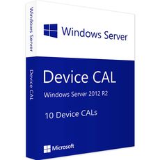Windows Server 2012 R2 - 10 Device CALs, Client Access Licenses: 10 CALs