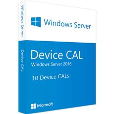 Windows Server 2016 - 10 Device CALs, Client Access Licenses: 10 CALs