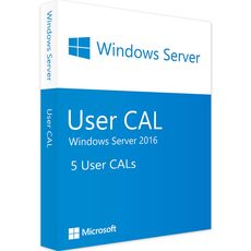 Windows Server 2016 - 5 User CALs, Client Access Licenses: 5 CALs