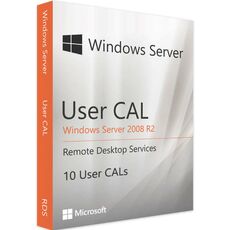 Windows Server 2008 R2 RDS - 10 User CALs, Client Access Licenses: 10 CALs