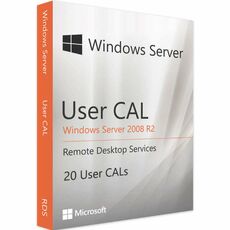 Windows Server 2008 R2 RDS - 20 User CALs, Client Access Licenses: 20 CALs
