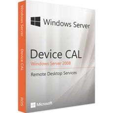 Windows Server 2008 RDS - Device CALs, Client Access Licenses: 1 CAL