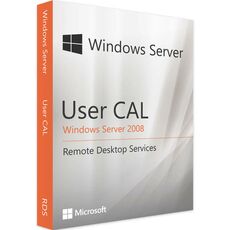 Windows Server 2008 RDS - 10 User CALs, Client Access Licenses: 10 CALs