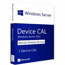 Windows Server 2012 RDS - Device CALs, Client Access Licenses: 1 CAL