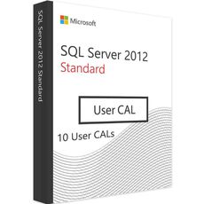 SQL Server Standard 2012 - 10 User CALs, Client Access Licenses: 10 CALs