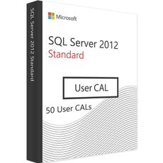 SQL Server Standard 2012 - 50 User CALs, Client Access Licenses: 50 CALs