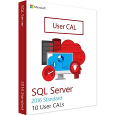 SQL Server Standard 2016 - 10 User CALs, Client Access Licenses: 10 CALs