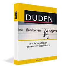 Duden template collection - private correspondence, Versions: Windows 