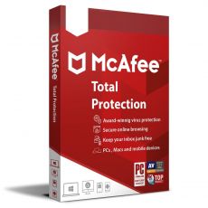 Mcafee Total Protection 2023-2024, Temps d'exécution : 1 an, Device: Nombre illimité de dispositifs