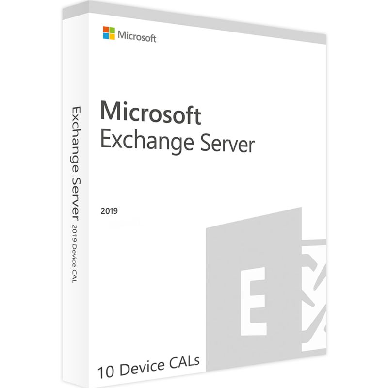 Exchange Server 2019 Standard - 10 Device CALs, Client Access Licenses: 10 CALs