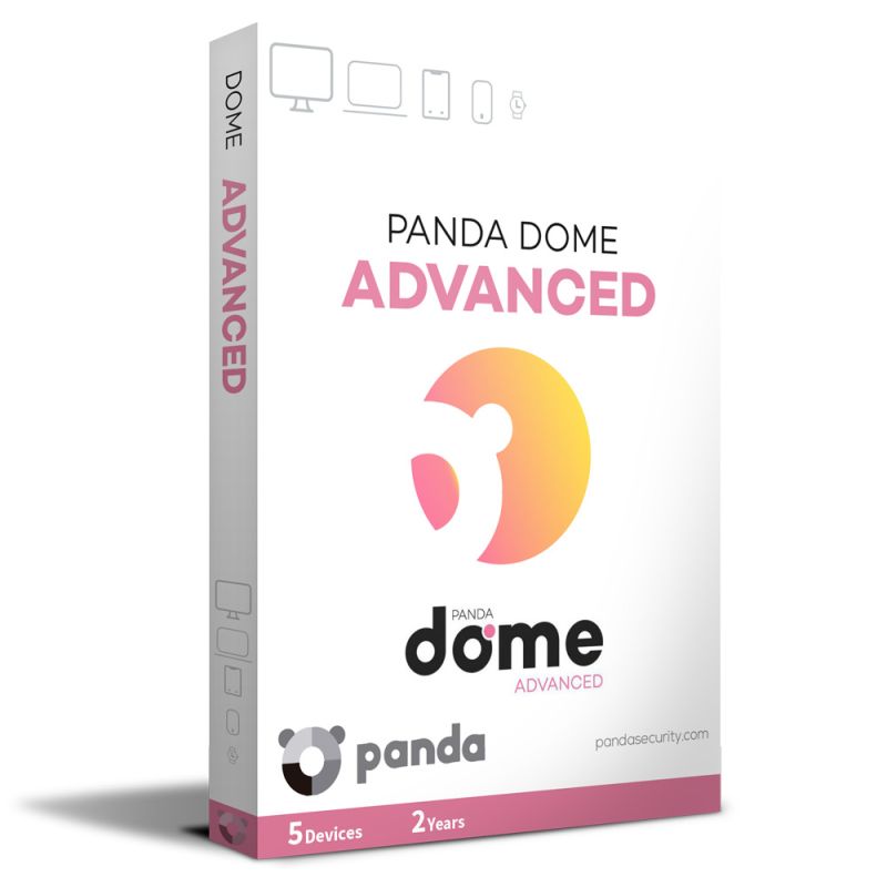Panda Dome Advanced 2024-2026, Temps d'exécution : 2 ans, Device: 5 Devices