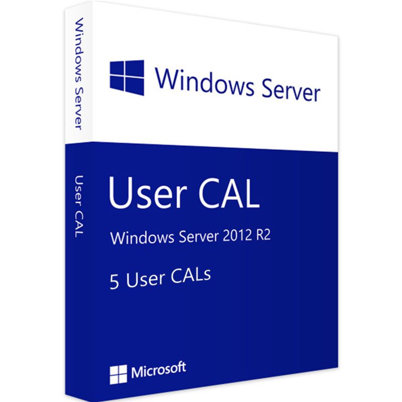 Windows Server 2012 R2 - 5 User CALs, Client Access Licenses: 5 CALs