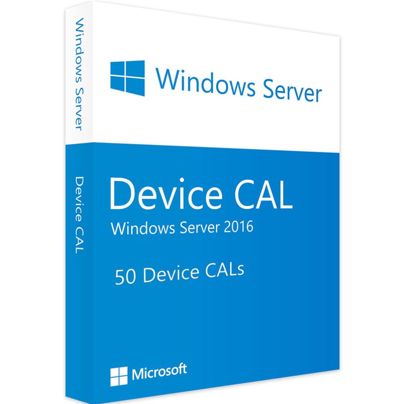 Windows Server 2016 - 50 Device CALs, Client Access Licenses: 50 CALs