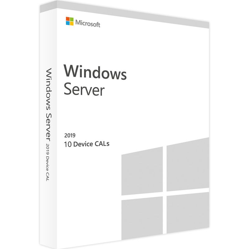 Windows Server 2019 - 10 Device CALs, Client Access Licenses: 10 CALs