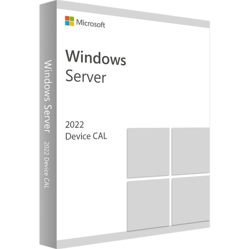Windows Server 2022 Standard - 10 Device CALs, Client Access Licenses: 10 CALs