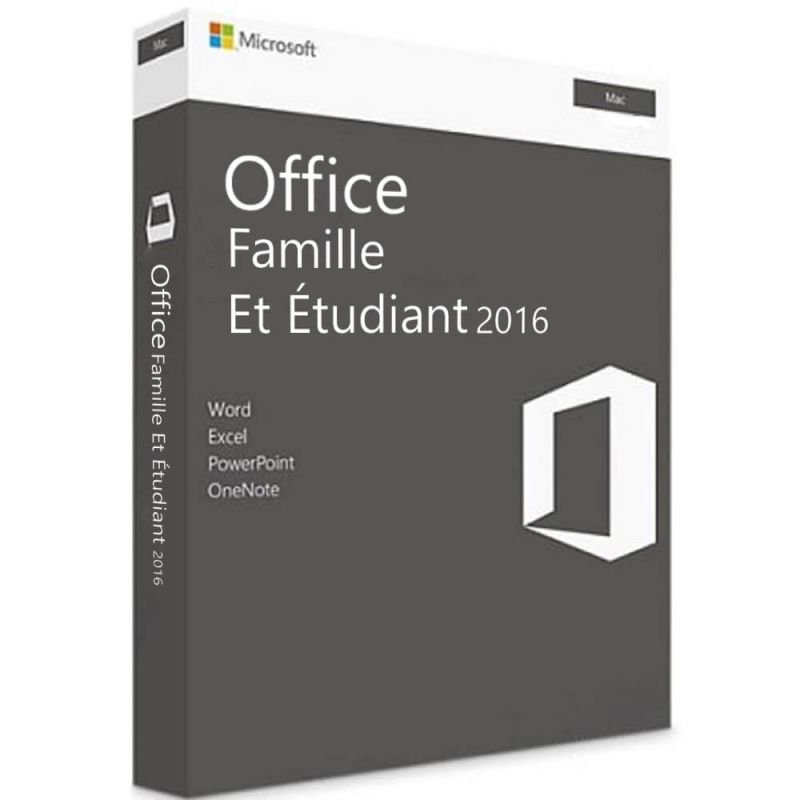 Office 2016 Famille Et Étudiant Pour Mac