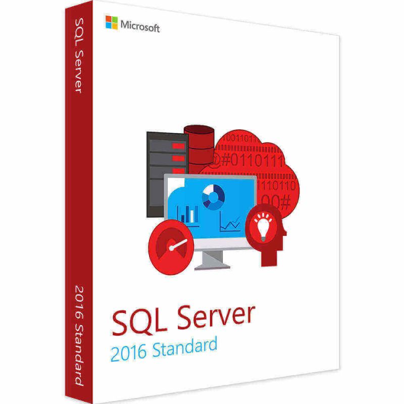 SQL Server 2016 Standard 2 Cores, Cores: 2 Cores