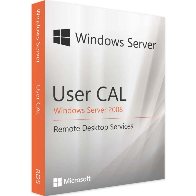 Windows Server 2008 RDS - 5 User CALs, Client Access Licenses: 5 CALs