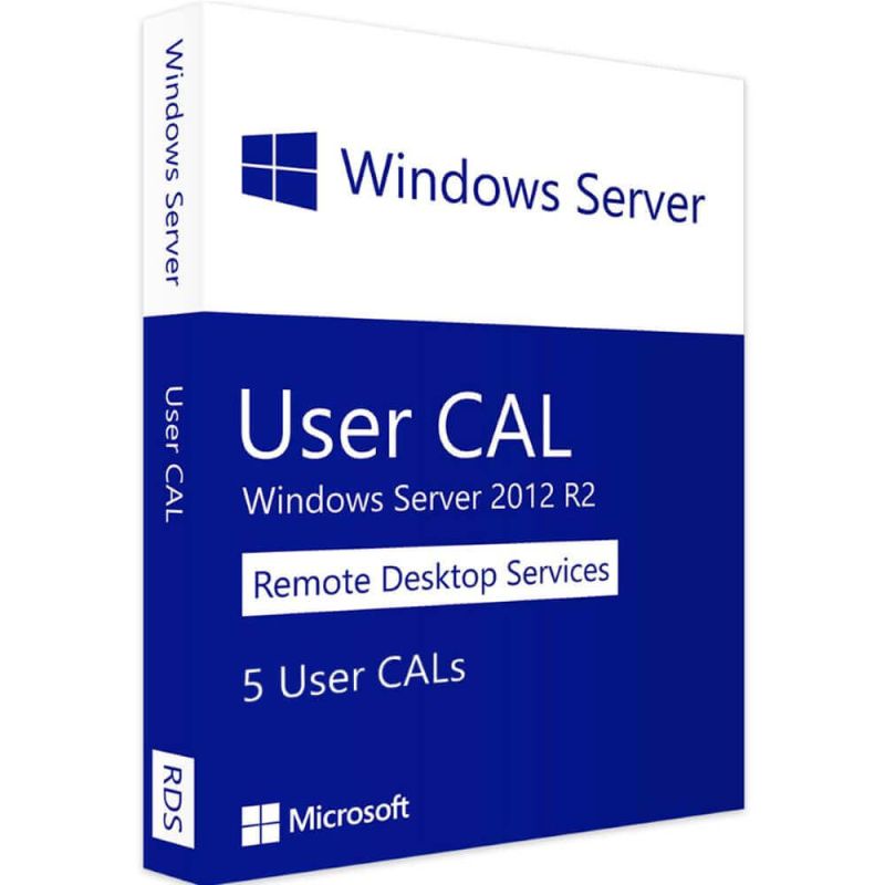 Windows Server 2012 R2 RDS - 5 User CALs, Client Access Licenses: 5 CALs