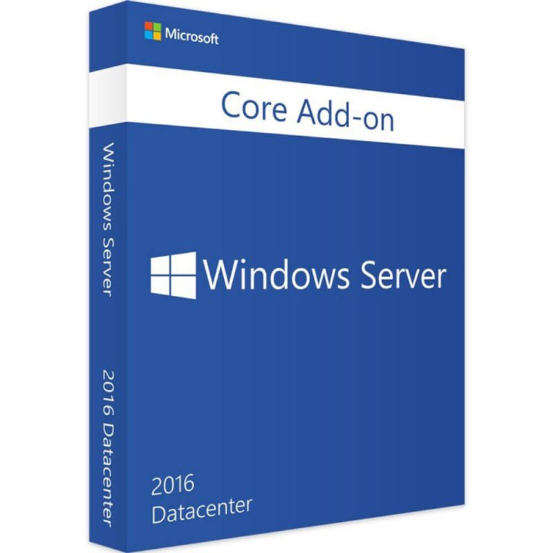Windows Server 2016 DataCenter Core Add-On, CORES: 2 Cores