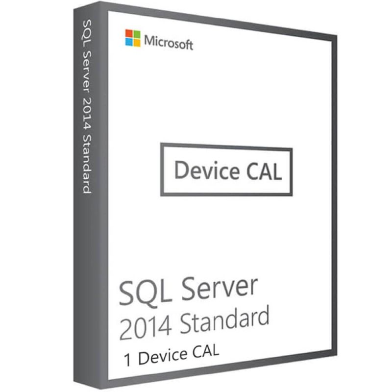 SQL Server 2014 Standard - Device CALs, Client Access Licenses: 1 CAL