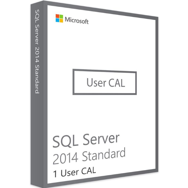 SQL Server 2014 Standard - User CALs, Client Access Licenses: 1 CAL