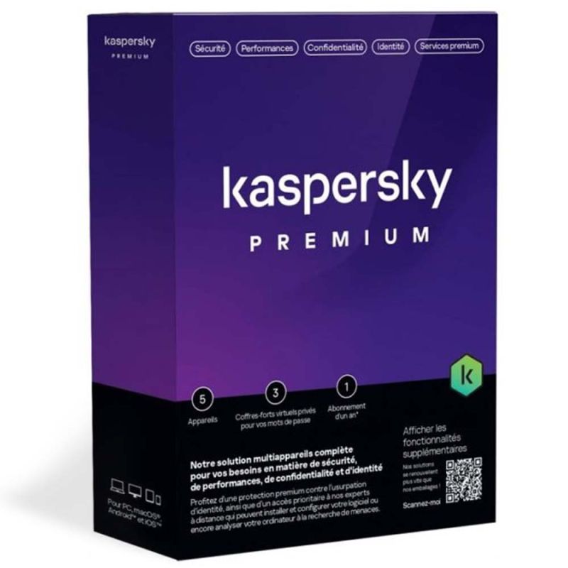 Kaspersky Premium 2024-2025, Temps d'exécution : 1 an, Device: 1 Device