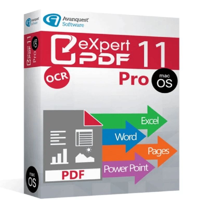 Avanquest Expert PDF 11 Mac Professionnel, Temps d'exécution : 1 an
