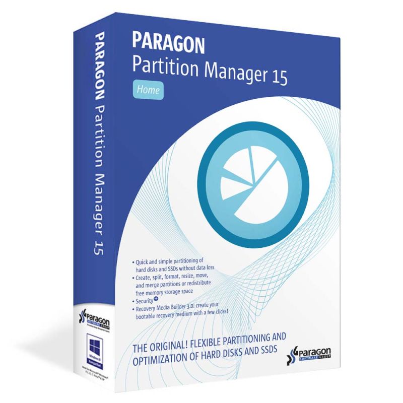 Paragon Partition Manager 15 Accueil