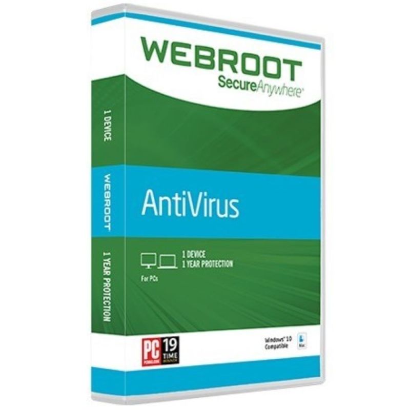 Webroot SecureAnywhere 2024-2025, Temps d'exécution : 1 an, Device: 1 Device