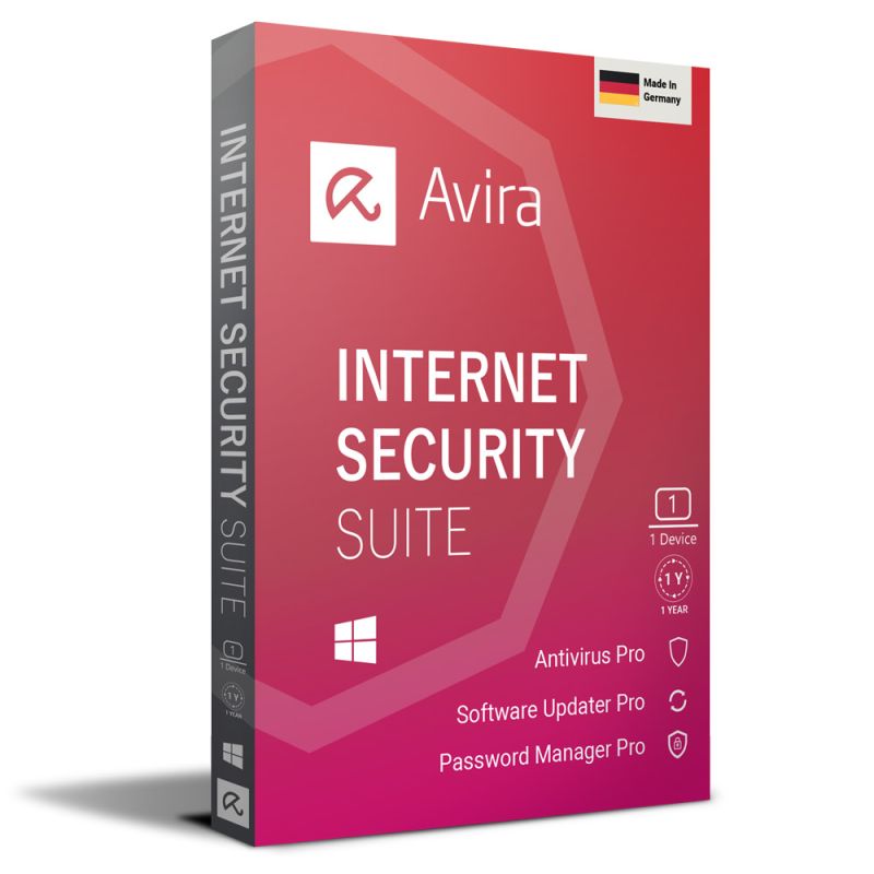 Avira Internet Security Suite 2024-2025, Temps d'exécution : 1 an, Device: 1 Device