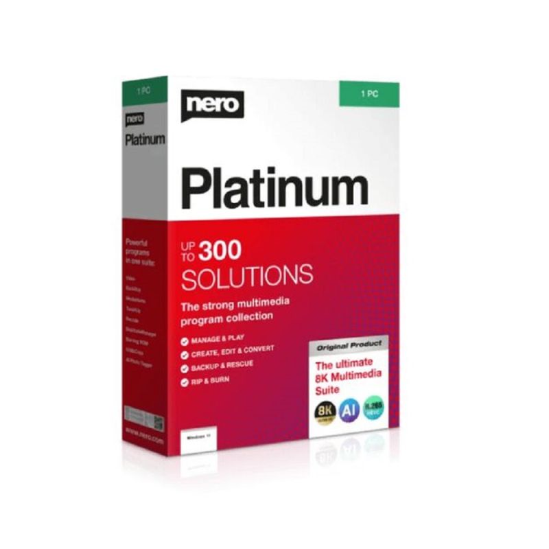Nero Platinum Suite 2023, Temps d'exécution : Durée illimitée