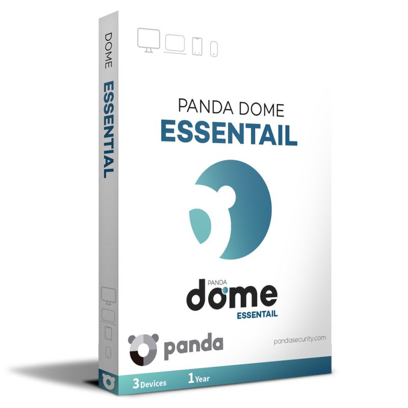 Panda Dome Essential 2024-2025, Temps d'exécution : 1 an, Device: 3 Devices