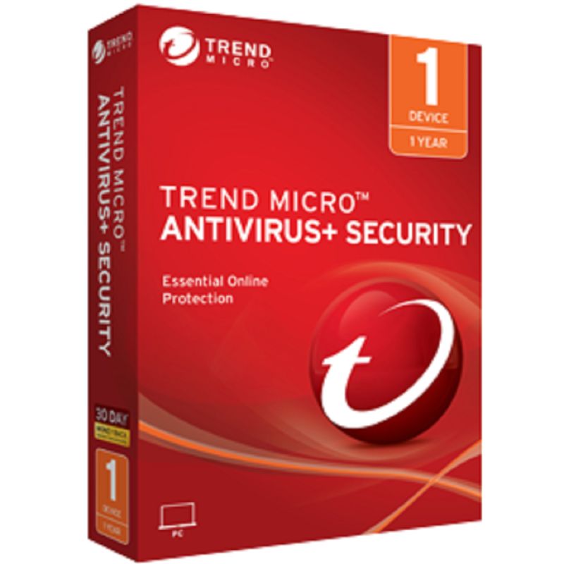 Trend Micro Antivirus + Security 2024-2025, Temps d'exécution : 1 an, Device: 3 Devices