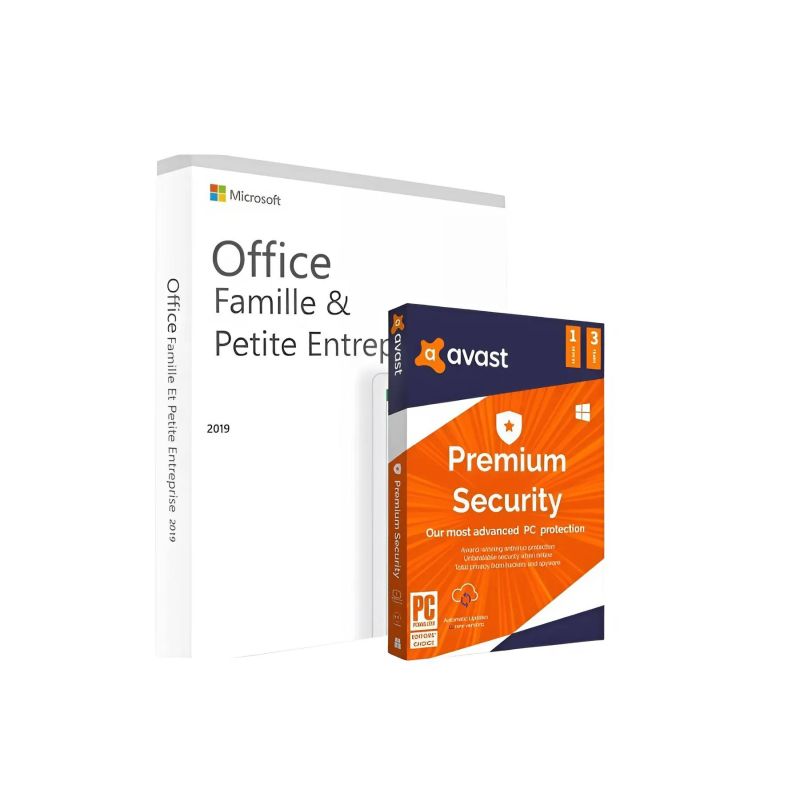 Office 2019 Famille Et Petite Entreprise & Avast Premium Security